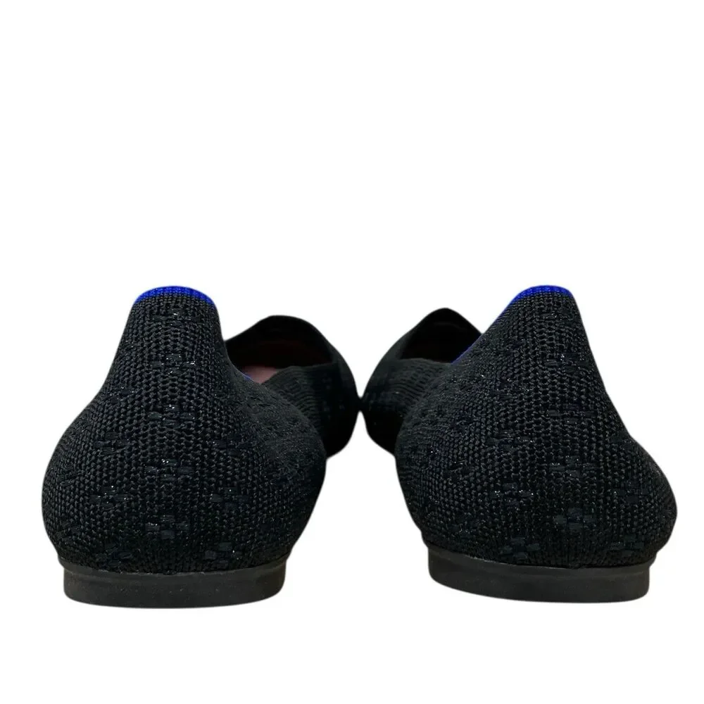 Rothy’s‎ Black Knit Round-Toe Flats | Womens 11.5 | Chic Dressy Slip-On